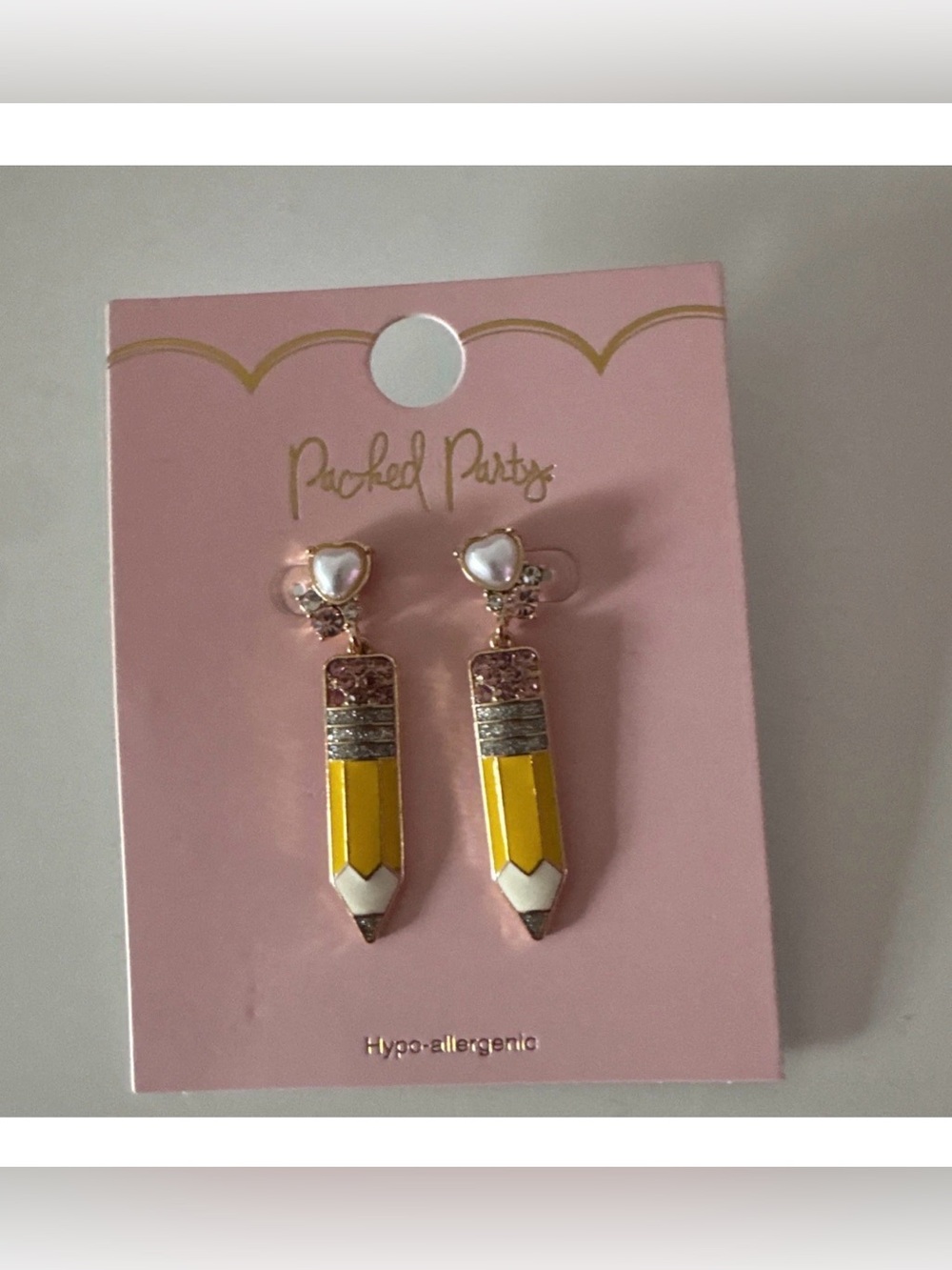 Packed Party Beaded Pencil Earring For Girls Women Brand New